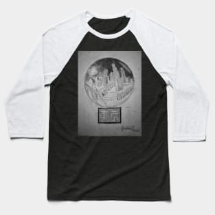 Tokyo in Crystal Ball Baseball T-Shirt